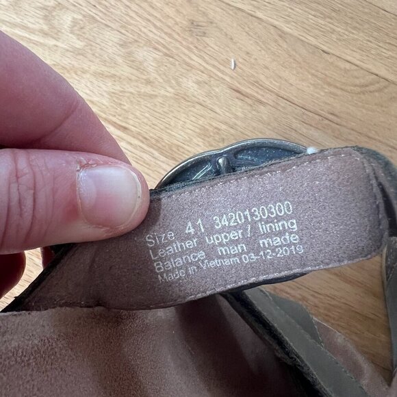 Dansko Susie Leather Crisscross Strap Wedge Sandals Women's Size 41 - Picture 8 of 9